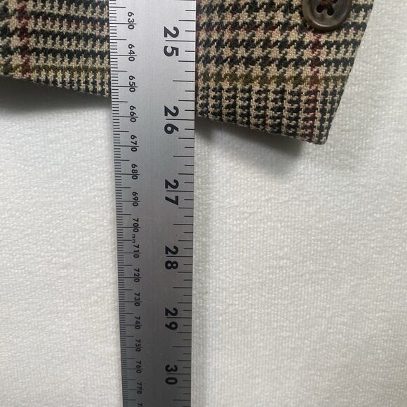 Jos. A. Bank 100% Wool Sport Coat Men’s 44L Glen Plaid Blazer Made in USA - Picture 13 of 13